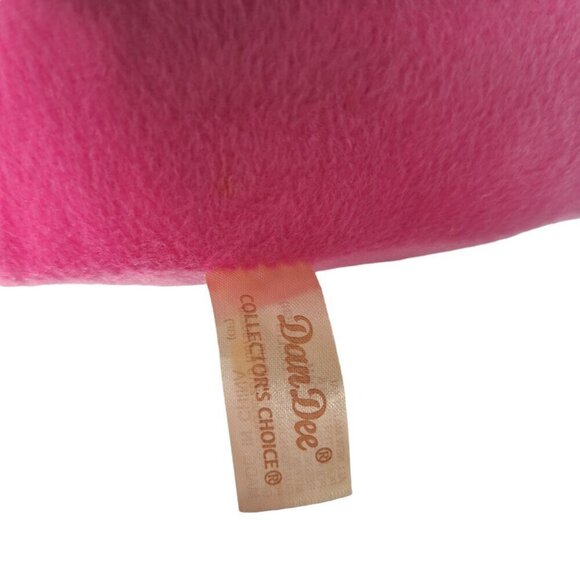 Dan Dee Pink Flamingo Valentine Heart Plush 19 Inch - Picture 6 of 8